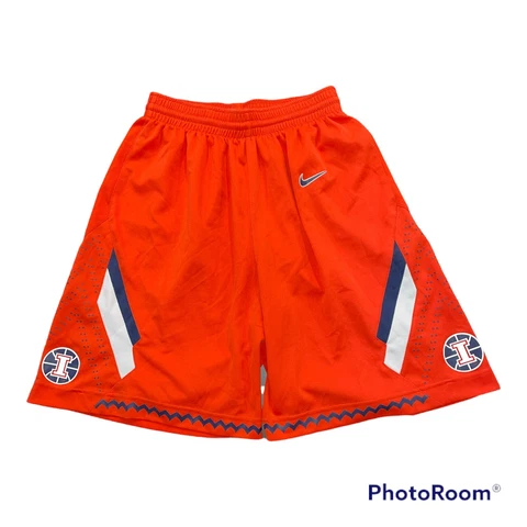 Nike Illinois Fighting Illini Orange Team Authentic Basketball Shorts Mens S Cover