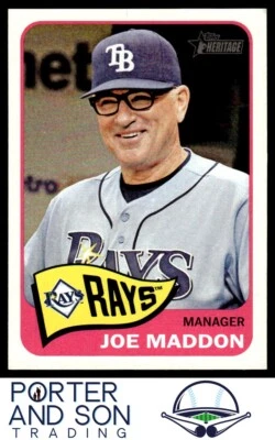 Joe Maddon 2014 Topps Heritage #66 Tampa Bay Rays - Image 1 of 2