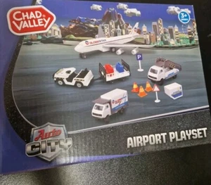 Chad Valley Auto City Airport Playset Plane Trucks Age 3+ - Picture 1 of 2