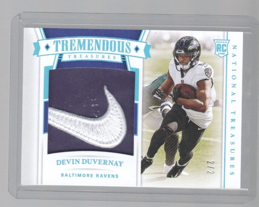 DEVIN DUVERNAY 2020 NATIONAL TREASURES TREMENDOUS TREASURES ROOKIE NIKE PATCH /2 - Image 1 of 1