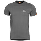 Pentagon Ageron T-Shirt amerikanische Flagge bedruckt Herren Oberteil Freizeit Baumwolle Wolfgrau
