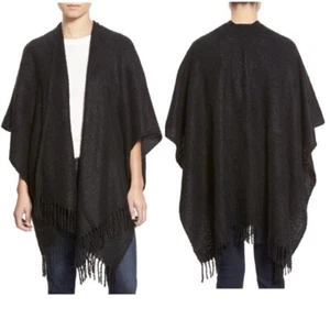 Echo Bouclé Cape, Shawl, Wrap, Sweater, Black, Super Comfy Warm, One size NWT - Picture 1 of 12