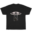 Bigfoot UFO Alien Abduction Sasquatch T-Shirt Cotton Unisex Funny Tee Gift S-5XL