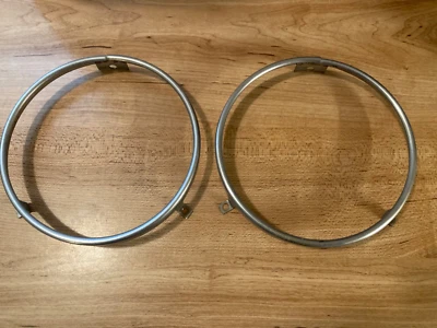 1967-1969 Lincoln Continental Headlight Retaining Rings - 2 - Image 1 of 3