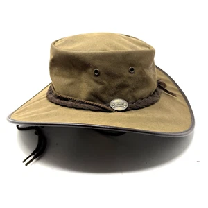 Sombreros Barmah Australia 1050 Drover Sombrero Piel Aceitosa Marrón Talla Mediana Outback Safari - Imagen 1 de 8