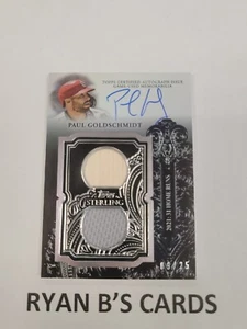 2023 Topps Sterling Paul Goldschmidt Sterling Swings Autographed Relic #09/25 - Picture 1 of 5