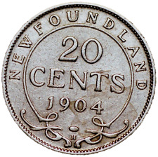 20 Cents 1904 Edward VII silver Newfoundland KM#10