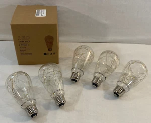 Lot 9 E26 Base Fairy Light Bulbs 4 NEW ST64 LED 2W Bulbs + 5 USED ST19 1W Bulbs - Picture 1 of 8