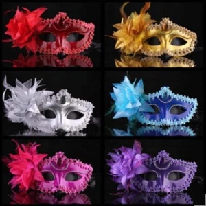 Halloween Glitter Masquerade Mask Stag Hen Party Balls Fancy Dress Mask Filigree - Picture 1 of 21