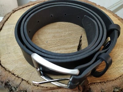 Cinturón Pantalón Cuero Vaquetilla. Ancho 3,5 cm Largo 1,20 cm sin Hebilla. - Imagen 1 de 3