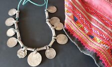 Old Tibetan Local Silver and Coin Tribal Necklace …beautiful collection / accent