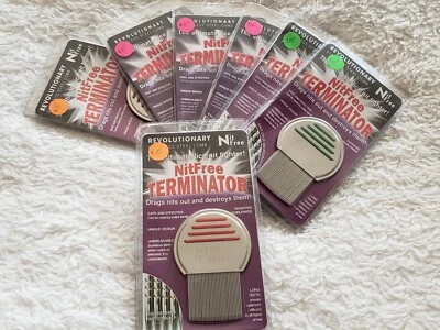 Peine para piojos Terminator de acero inoxidable sin niendres Foto 1 de 2