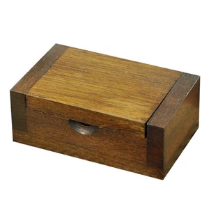 Vintage Holz Schmuckkästchen Aufbewahrungsbehälter Reise Mini Koffer Tragbar Boxen - Bild 1 von 12