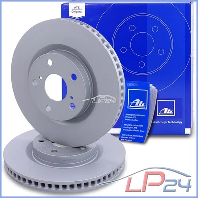 2X ATE DISQUE DE FREIN VENTILE Ø296 AVANT POUR TOYOTA AURIS 1.8 HYBRID 12- - Photo 1/4