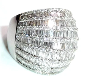 Anillo Oro Blanco 750 6.00 ct Diamantes Baguette T.55/17,5mm Cambiable Pomposo 15,4 g - Imagen 1 de 13