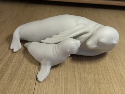 Rosenthal Studio-Haus, Porzellan, Robbe mit Baby - Bild 1 von 4