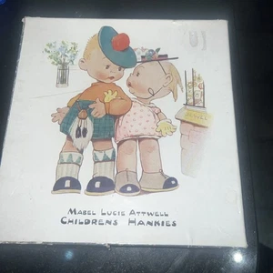 Vintage Mabel Lucie Attwell Kinder Taschentücher verpackt unbenutzt  - Bild 1 von 5