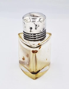 ANTIQUE STERLING SILVER TOPPED GLASS SCENT BOTTLE Birmingham 1910 - Picture 1 of 6