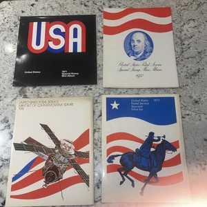 1971-1974 USPS Special Stamp Mini Albums Year Set Unused Light Wear - Picture 1 of 7