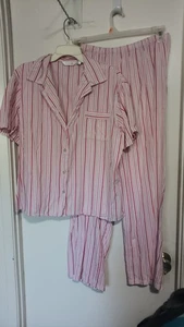 SECRET TREASURES WOMANS 2 PC SLEEPWEAR STRIPES SIZE XL - Picture 1 of 2