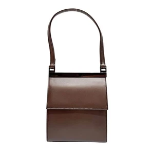 GUCCI Brown Leather Handbag - Picture 1 of 13