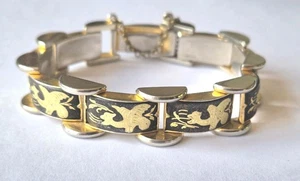Vintage Damascene bracelet  - Picture 1 of 4