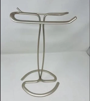 Toallero de mano de níquel cepillado soporte de doble cara para mostrador Foto 1 de 2