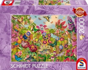 NEW Schmidt  Jigsaw Puzzle 2000 Pieces 14+ Ages Enchanting Butterfly Garden - Picture 1 of 2