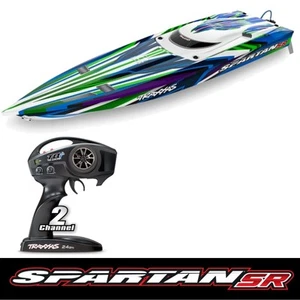 TRAXXAS # TRX103076-4-GRN SPARTAN SR grün 36Zoll Rennboot mit Self-Righting ARTR - Bild 1 von 7