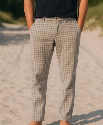 Volcom Plaid Pants Mens 27 Straight Casual Trousers Y2K Surf Skate Streetwear F - Image 1 of 4