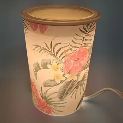 Calentador de Cera Scentsy PRETTY PARADISE con Caja Tropical Floral Hawaiano Pastel Foto 1 de 4
