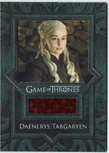 Game of Thrones Season 8 Relic Costume VR15 Emilia Clarke as Daenerys Targaryen - Picture 1 of 2
