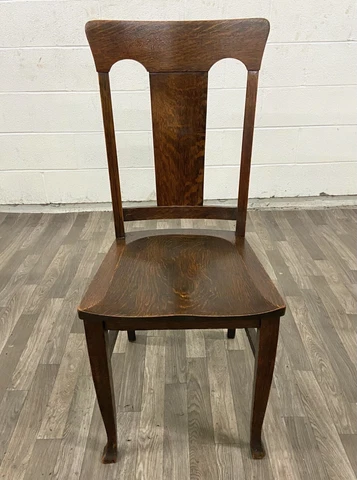 Antique Tiger Oak Arts & Crafts Style Dining Side Chair Occasional Chair Cover