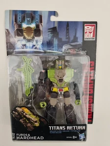TRANSFORMERS Generations TITANS RETURN Deluxe FUROS & HARDHEAD Figure - Picture 1 of 7