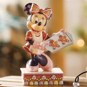 ✤ Nueva Figura JIM SHORE DISNEY MINNIE MOUSE Pan de Jengibre Hombre Galleta Pastel de Vacaciones - Imagen 1 de 6