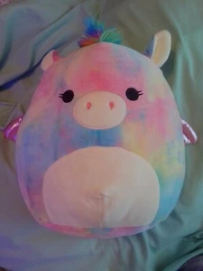 Squishmallow Paisley The Tie Dye Plush Kellytoy 12" Stuffed Animal Wings - Picture 1 of 2