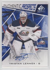 2021-22 Upper Deck SP Game Used CHL Edition Blue Auto Tristan Lennox #8 Auto