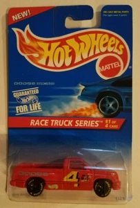 1995 Hotwheels Dodge Ram 1500 Red Race Truck Series #1/4 Coll. No.380 NIB - Picture 1 of 7