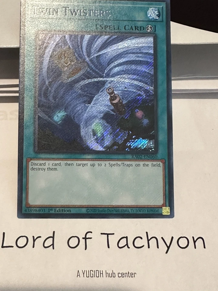 Yugioh Twin Twisters Secret Rare RA02 - Image 1 of 1