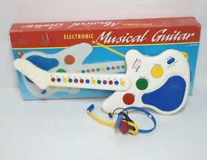 Vintage Radio Shack Electronic Sing-a-long Toy Guitar & Mic Tested Orginal Box 