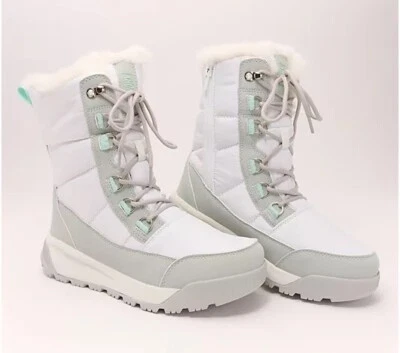 New Khombu Wade Snow Boots Women's Waterproof Faux Fur Grey/Mint Size 7 M NIB - Image 1 of 4