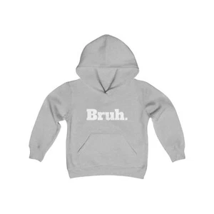  Bruh Youth Heavy Blend Hooded Sweatshirt - Picture 1 of 11