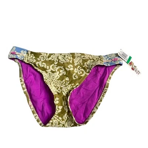 Lucky Brand Bikinihose Large grün blau pastell Blumen Badeanzug Badeanzug - Bild 1 von 4