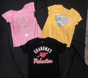 Girls (3) piece Lot Of T-Shirts Girls Can Do Anything  Size 4T #1099 - Picture 1 of 19