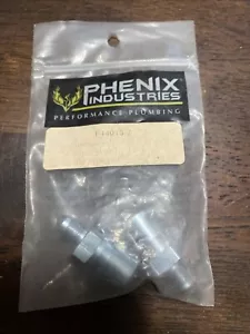 Phenix Industries -3 AN Male To 1/8" NPT Female Straight Brake Adapter Fitting - Picture 1 of 3