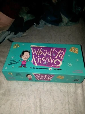 MICHAEL FELDMAN'S WHAD' YA KNOW Party Game with Bobblehead New Open Box  - Image 1 of 4