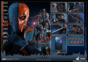 New 1/6 Hot Toys Figure DC Batman Arkham Oringis Deathstroke VGM30 In Stock Gift - Picture 1 of 6