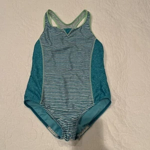 Speedo Turquoise One Piece Racer Back Swimsuit Size 14 - Picture 1 of 8