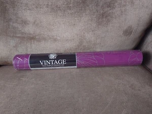 Arthouse Vintage Foil Luxury Textured Vinyl Wallpaper Flamingo Purple Floral New - Picture 1 of 7