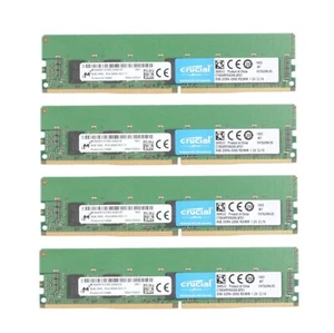 Crucial 32GB (4X 8GB) DDR4 2666MHz PC4-21300 ECC Registered Server RDIMM Memory - Picture 1 of 3